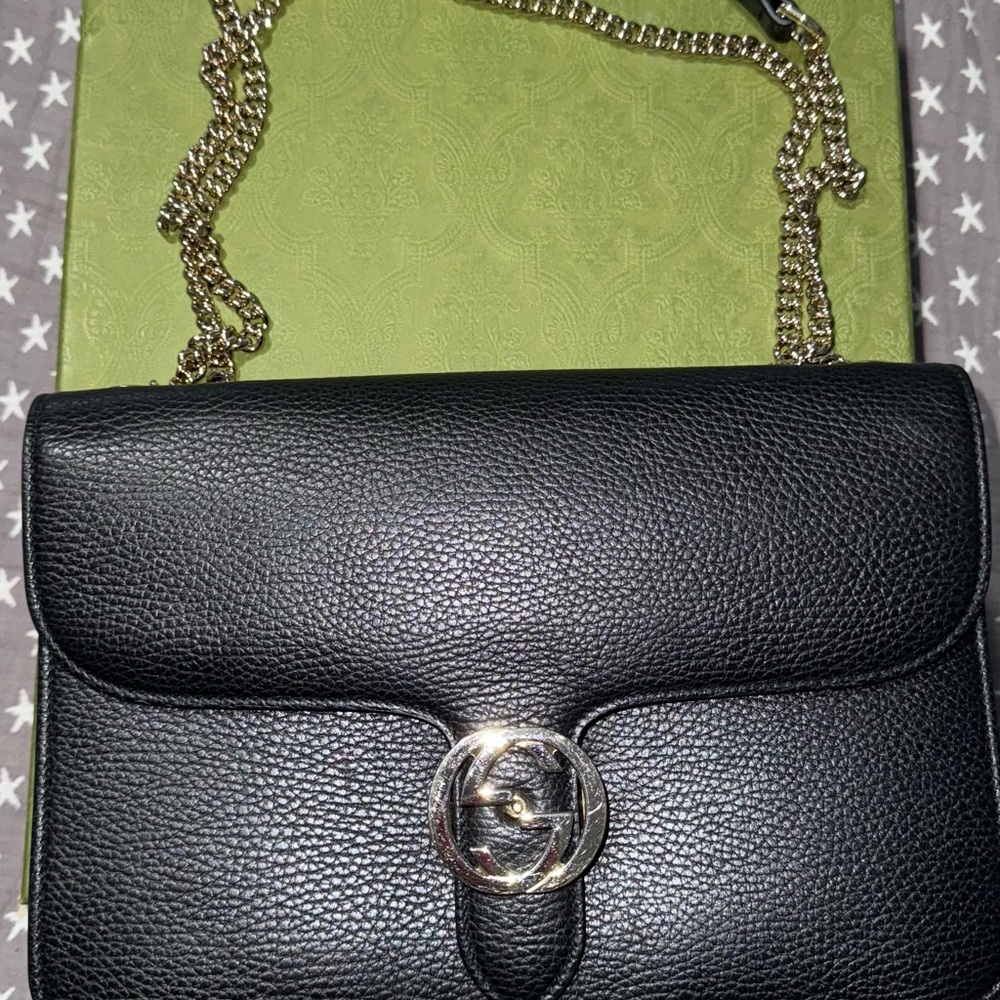 Gucci Black Leather Women's Bag